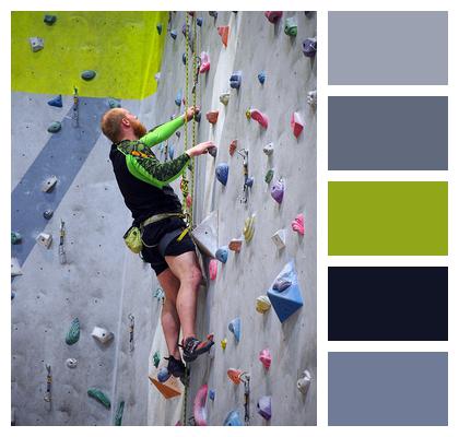 Sport Rock Climbing Wall Performance Climb Image